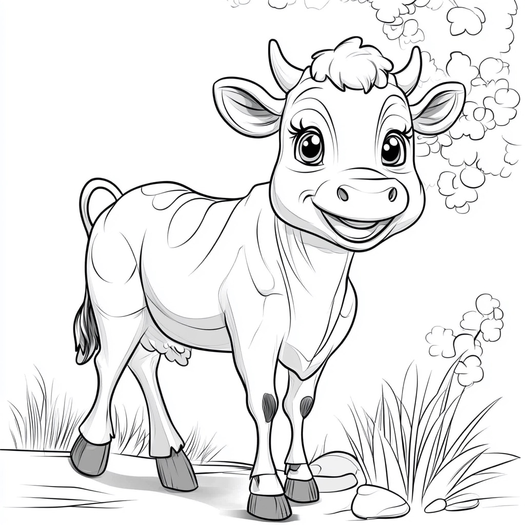 Cow Coloring Page