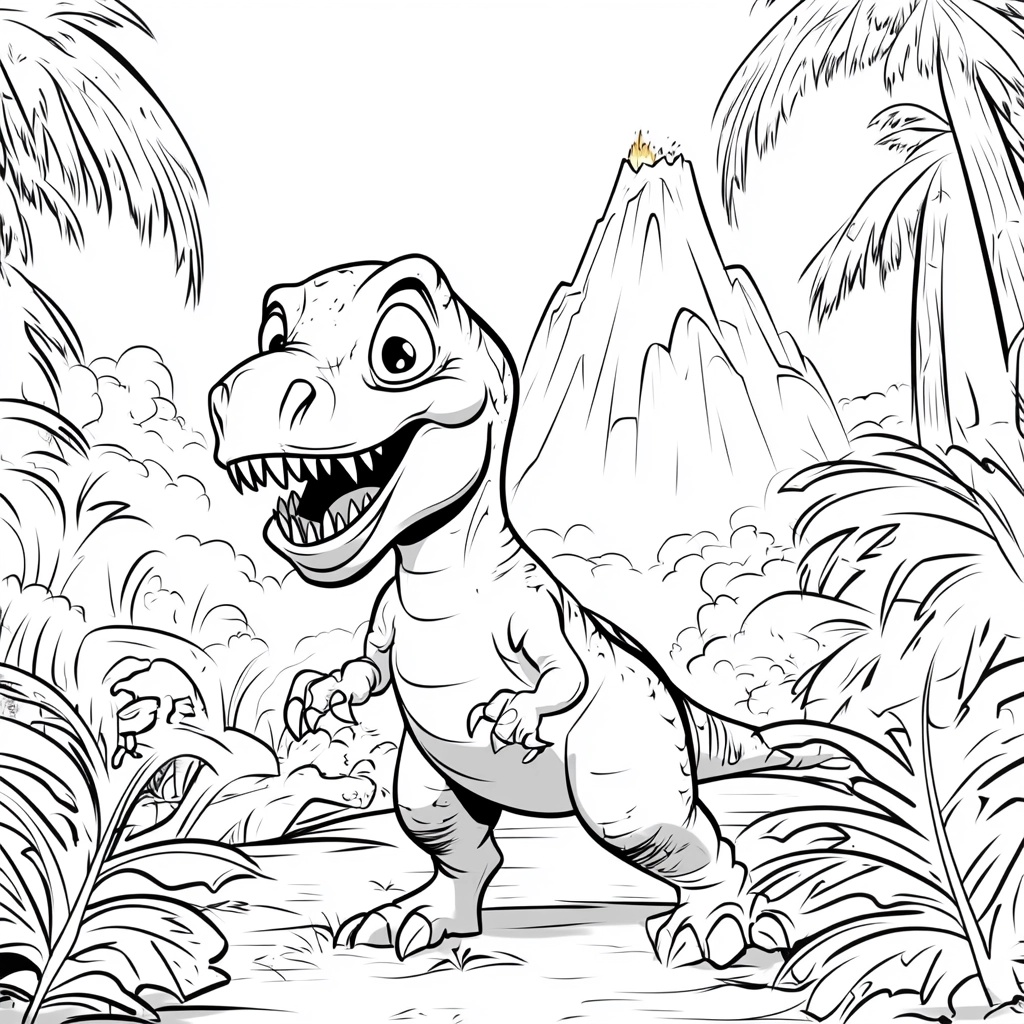 Dinosaur Coloring Page