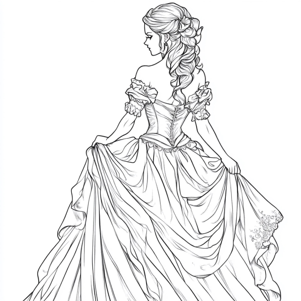 Princess Coloring Page