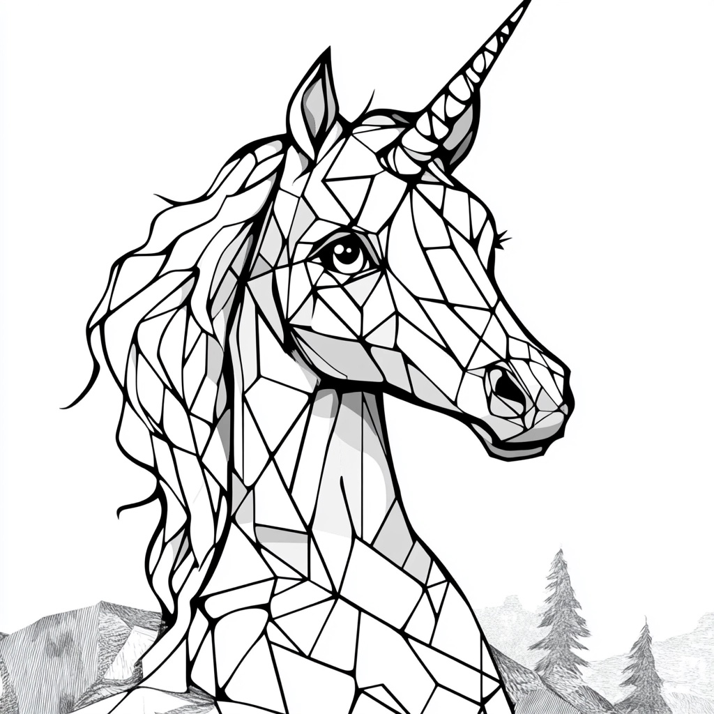 Unicorn Coloring Page